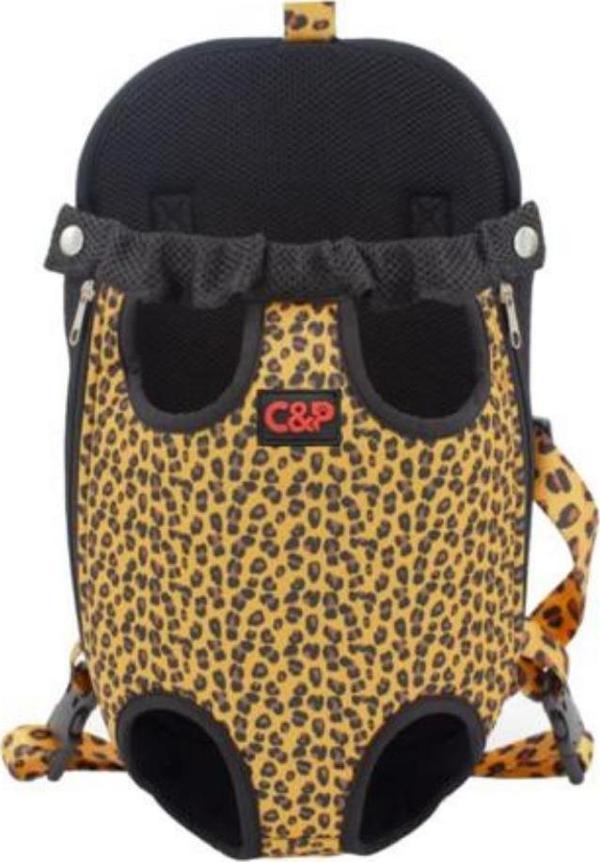 YEMCİPETSHOP CALM CARRİE LEOPAR DESENLİ KÖPEK ANA KUCAĞI MEDİUM - Image 1