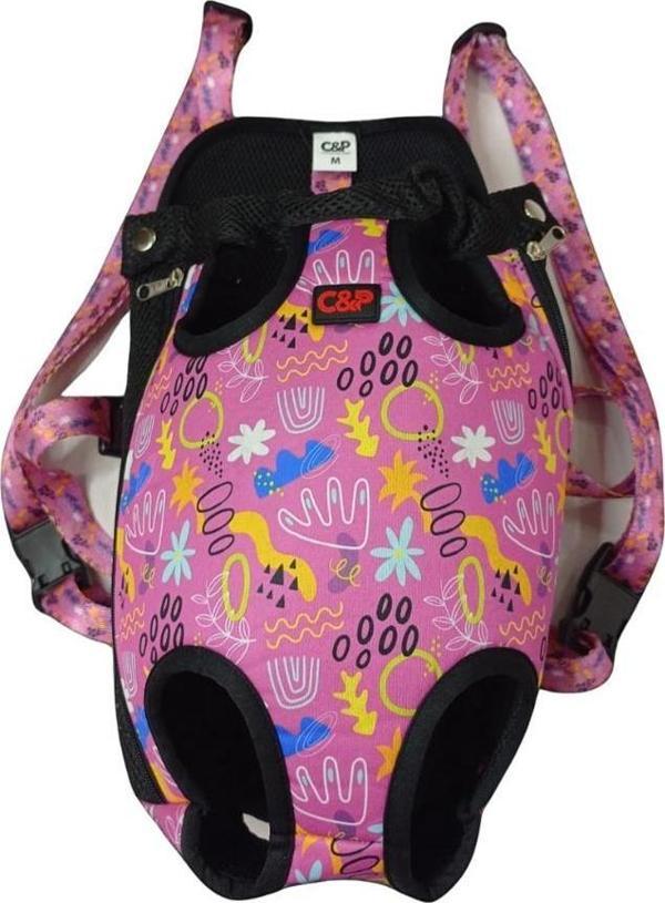YEMCİPETSHOP CALM CARRİE PEMBE DESENLİ KÖPEK ANA KUCAĞI XXS - Image 1