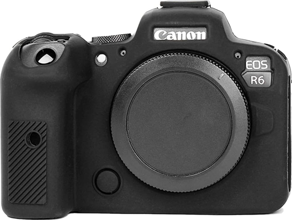 Canon R6 - R6 Mark II Silikon Koruma Kılıfı - Siyah - Image 1