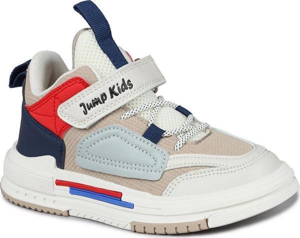 Jump 31093 Cırtlı Yüksek Bilekli Bej Üniseks Çocuk Spor Ayakkabı 27 - Image 1