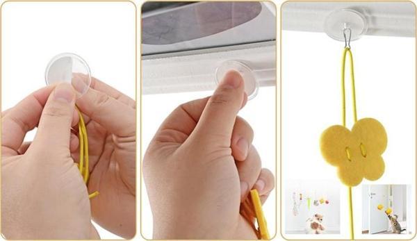 Elastik Yapışkanlı Kedi Oyun Oltası - Image 1