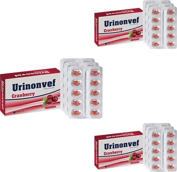Urinonvef Cranberry 30 Yumuşak Kapsül 3 Adet - Image 1