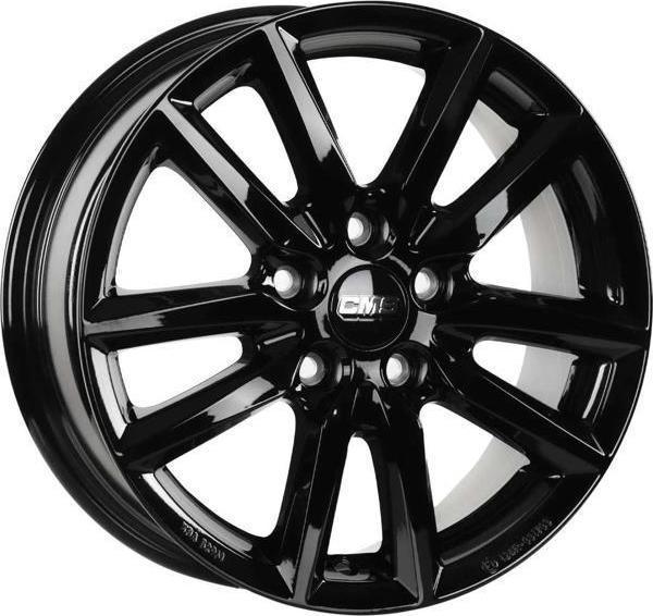 CMS-1275-06 6.5x16" -5x112 ET43 57.1 Complete Black Gloss Jant (4 Adet) - Image 1