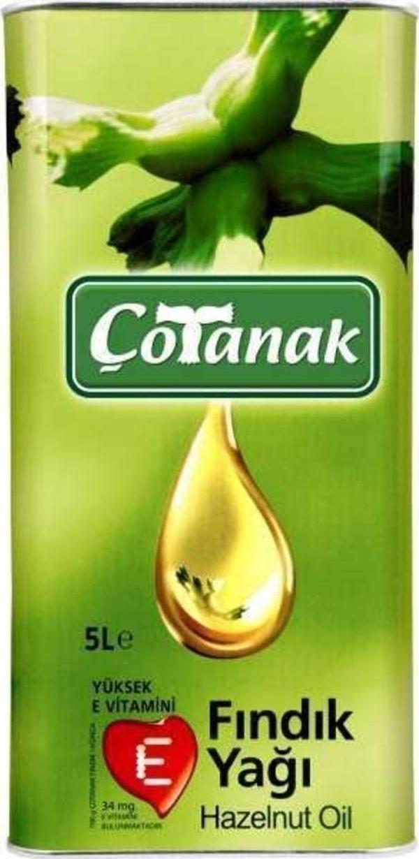 Çotanak Fındık Yağı 5 Lt Teneke - Image 1