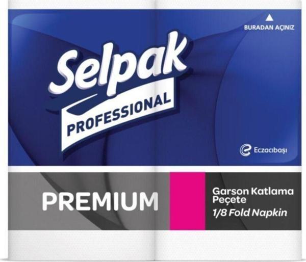 Selpak Professional Premium Garson Katlama Peçete Beyaz 33X33 Cm 100'Lü X 24 Pk. - Image 1