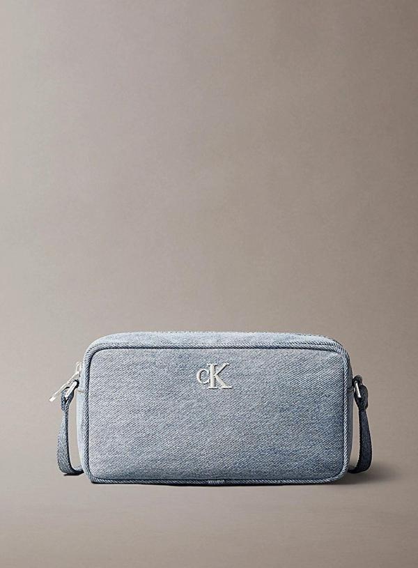 Calvin Klein Jeans DENIM EW DOUBLE ZIP CAMERA BAG Kadın Mavi Çanta LV04F3226G-VGO - Image 1