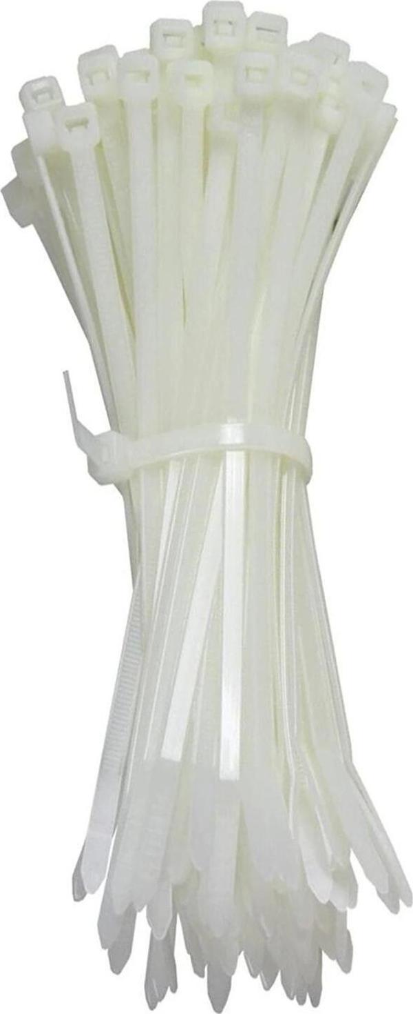 Kablo Bağı Plastik 2,5x150 mm Beyaz 100 Adet - Image 1