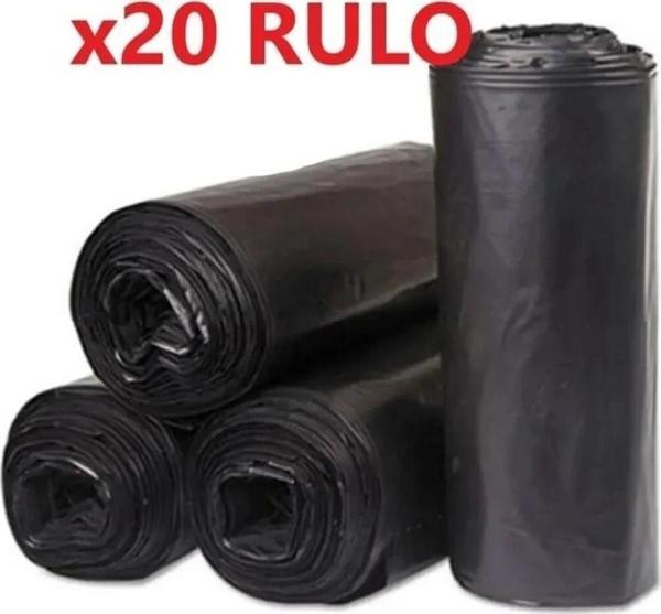 200 Adet Endüstriyel ( 120x150 Cm ) Hantal Boy Siyah Çöp Poşeti 120 Litre Çöp Konteynırına Uyumludur - Image 1