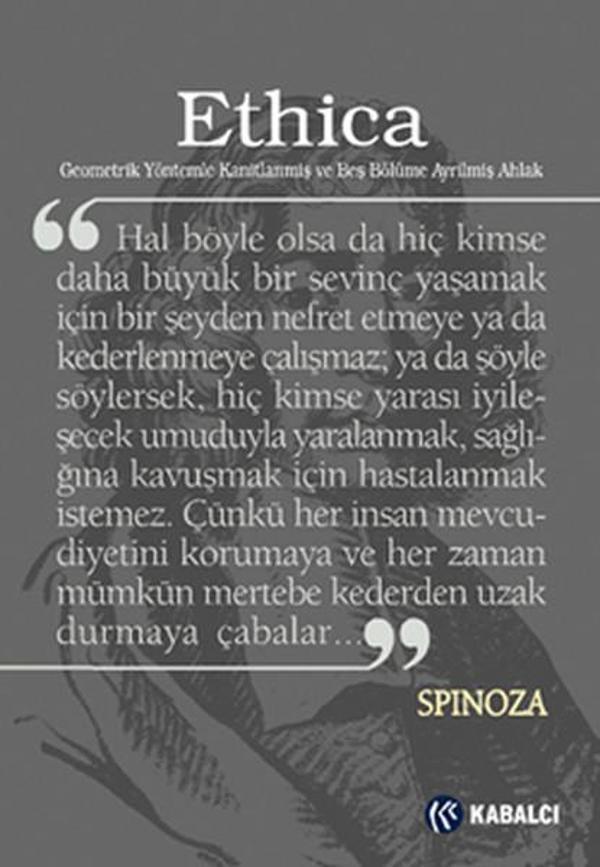 Ethica Geometrik Yöntemlerle Kanıtlanmış ve Beş Bölüme Ayrılmış Ahlak - Kabalcı Yayınevi - Image 1