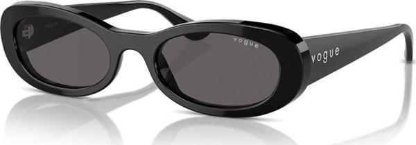 Vogue Vo5582s W44/87 53 Kadın Siyah Kemik Çerçeve Füme Cam Uv400 Korumalı Güneş Gözlüğü - Image 1