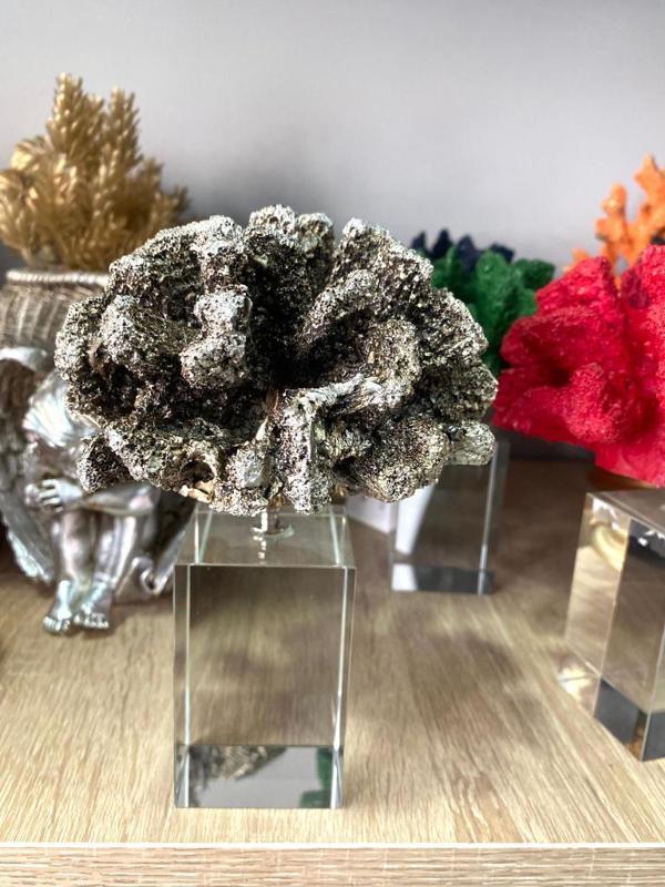 Krıstal Kaideli Mercan Biblo Gümüş  - Image 1