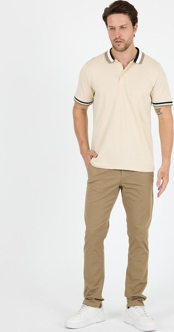 Erkek Amerikan Stil Polo Yaka T-Shirt  Rahat Kesim, Yazlık Spor Tişört 5030 - Image 1