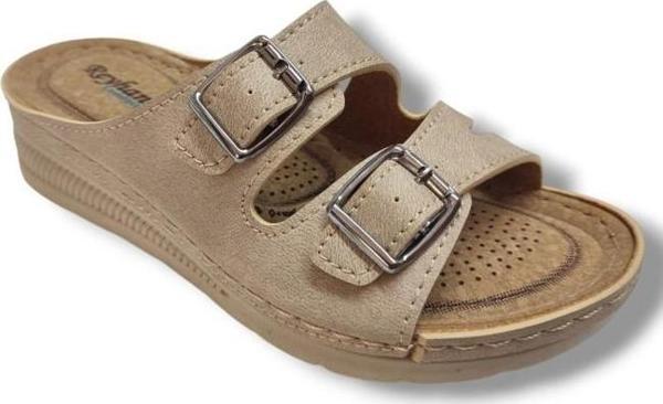 Avox 765-25 Çift Tokalı Comfort Kadın Terlik - Image 1