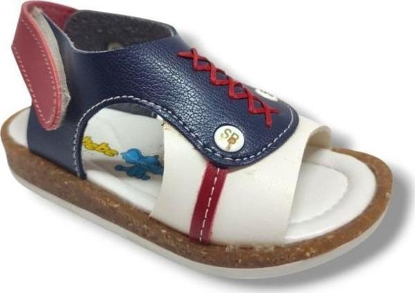 Şirinbebe 1691-20 Orta Dikişli Erkek Çocuk Sandalet Lacivert Kırmızı 21-25 - Image 1