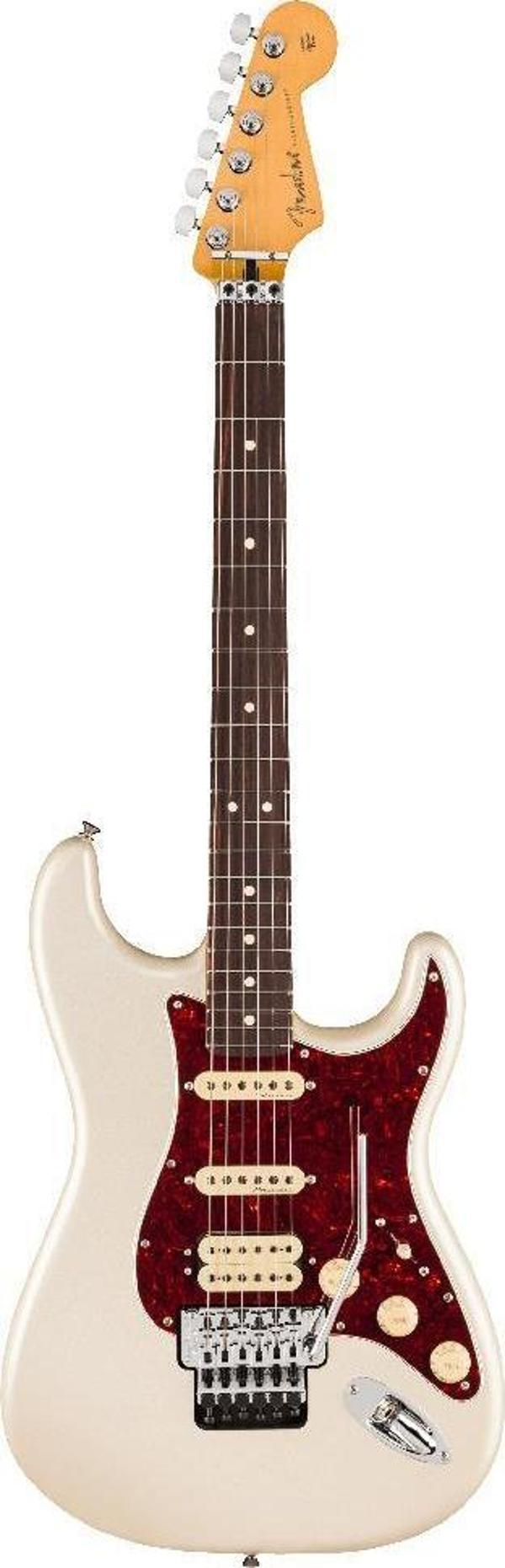 Fender Player II Modified Stratocaster HSS Floyd Rose Gülağacı Klavye Olympic Pearl Elektro Gitar - Image 1