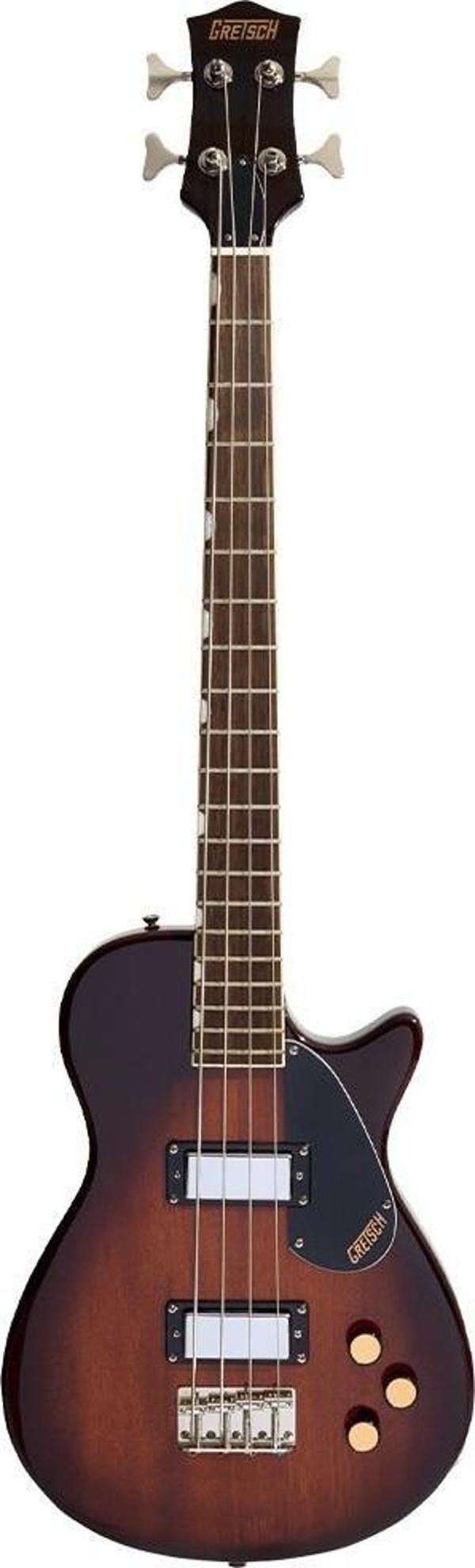 Gretsch Streamliner Jet Club Bass Single-Cut Laurel Klavye Havana Burst Bas Gitar - Image 1