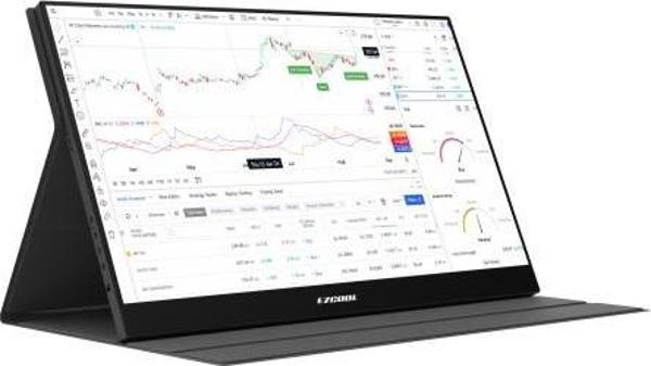 Ezcool Lite E15T 15.6 inç 60Hz Fhd Portable Taşınabilir Dokunmatik Monitör - Image 1