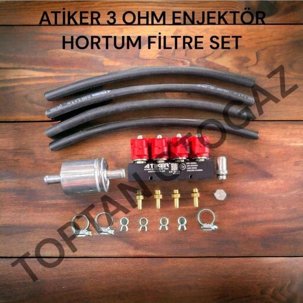3 OHM ENJEKTÖR HORTUM VE FİLTRE SET - Image 1
