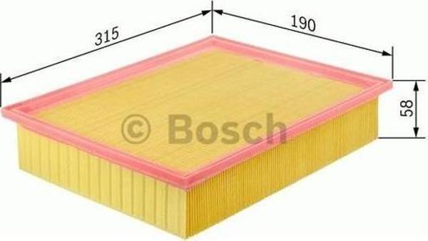 Bosch Hava Filtresi Volkswagen Transporter T5 1.9TDI 2.0TDI 2.5TD - Image 1