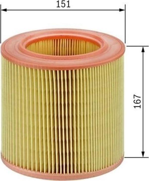 Bosch Hava Filtresi Audı A6 2.0 Tfsı-Tdı 04-11 F026400027 - Image 1