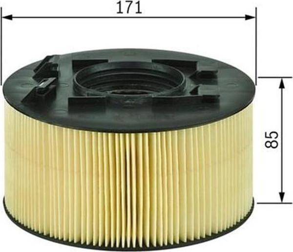 Bosch Hava Filtresi Bmw 3 E46 316İ-318İ 01 1457433093 - Image 1
