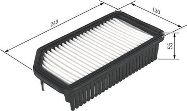 Bosch Hava Filtresi Hyundaı I20-1.2-1.4-1.6 08 İX20 1.4i-1.6 10 Kıa Soul 1.6 09 Venga 1.4-1.6 10 F026400137 - Image 1