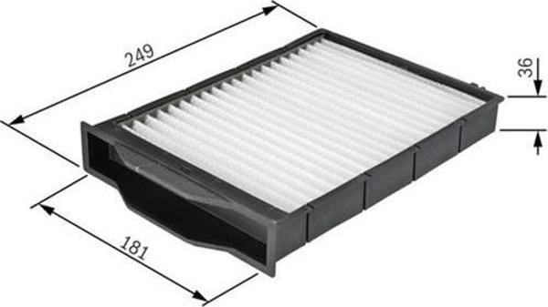 Bosch Polen Filtresi Megane Iı Tüm Modeller 02 1987431093 1987432093 - Image 1