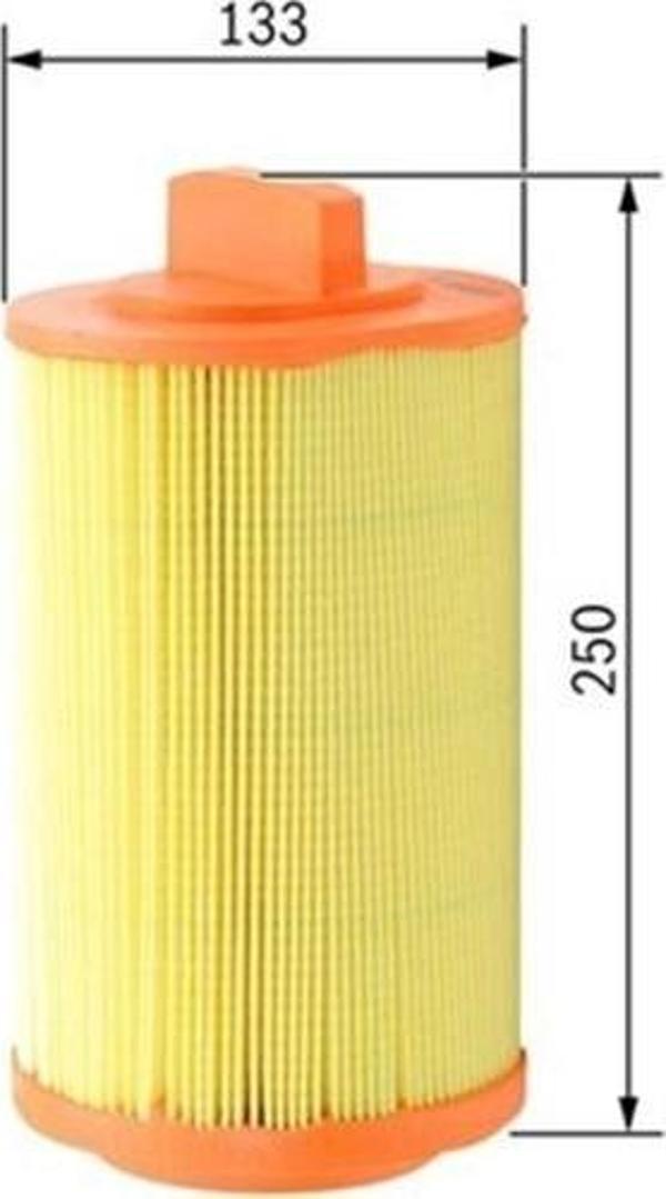 Bosch Hava Filtresi Mercedes Sprınter 08 C160-C180-C200-C230-CLC160-CLC180-CLC280-CLK200-E200 1987429401 - Image 1