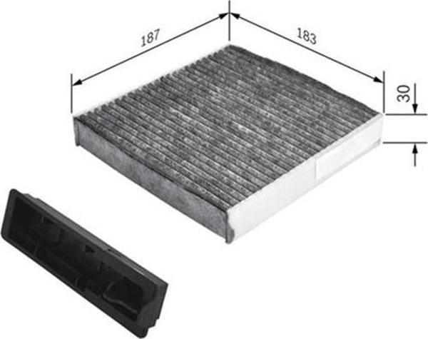 Bosch Polen Filtresi Clıo Iıı-Modus-Twıngo-Mıcra Iıı-Note-Sandero-Duster 1.2-1.4-1.6 16V-1.5DCI Karbonlu 1987435501 - Image 1