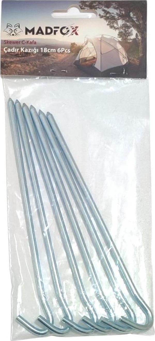 Madfox Skewer C-Kafa Çadır Kazığı 18cm 6Pcs - Image 1