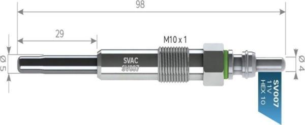 Kızdırma Bujısı 11v Volkswagen Vw Bora-golf-polo- Volkswagen Vw Touareg 1.4-1.9tdı Sv007 - Image 1