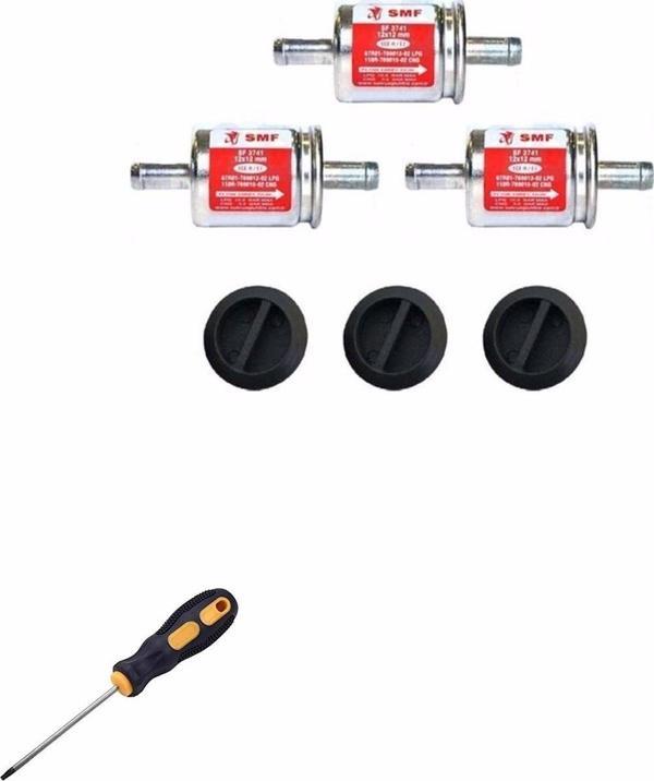 Atiker-akl-tartarini-cangas-vikars-Uyumlu Gaz Filtresi 12-12mm 3 ADET+KAPAK(TORNAVİDA HEDİYE) - Image 1