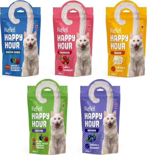 Reflex Happy Hour Kedi Ödülü 60gr Karışık - 5 Adet - Image 1