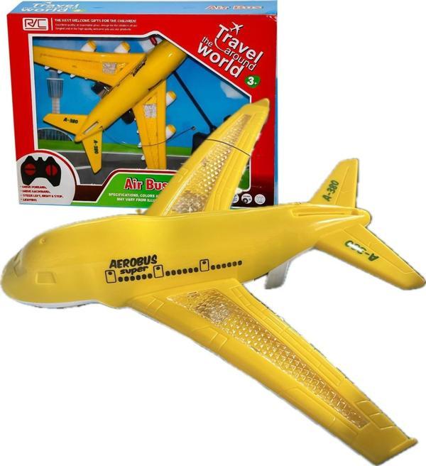 Işıklı, Uzaktan Kumandalı 6 Yöne Hareket edebilen Eğlenceli Airbas Yolcu Uçağı - Kumandalı Uçak - Image 1