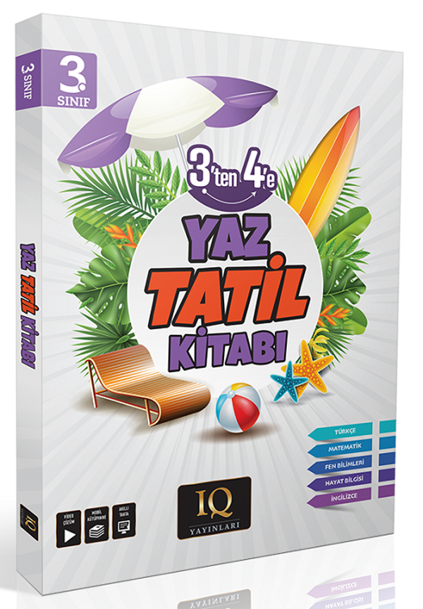 IQ Yayınları 3. Sınıf Yaz Tatil Kitabı Çözümlü IQ Yayınları - PRF Paraf Yayınları - Image 1