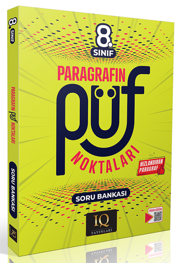 IQ Yayınları 8. Sınıf Paragrafın Püf Noktaları Soru Bankası Çözümlü IQ Yayınları - PRF Paraf Yayınları - Image 1