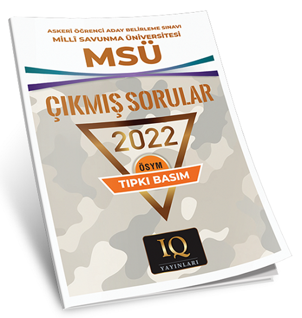 IQ Yayınları MSÜ 2022 Çıkmış Sorular Tıpkı Basım IQ Yayınları - PRF Paraf Yayınları - Image 1