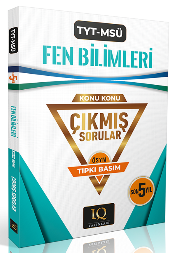 IQ Yayınları YKS TYT MSÜ Fen Bilimleri Çıkmış Sorular Son 5 Yıl Konu Konu Tıpkı Basım IQ Yayınları - PRF Paraf Yayınları - Image 1