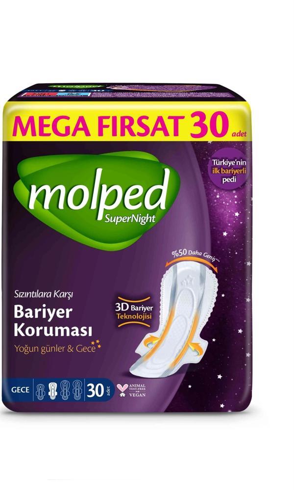 Molped Süpernight Gece Mega Ped 30 Adet - Image 1