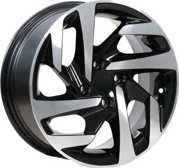 EMR-W7619-01 6.5Jx16" -4x108 ET25 65.1 Deep Black Diamond Gloss Jant (4 Adet) - Image 1