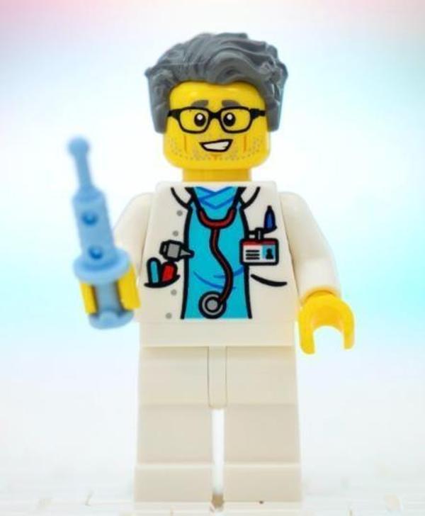 Orjinal Lego Minifigür Doctor - Image 1