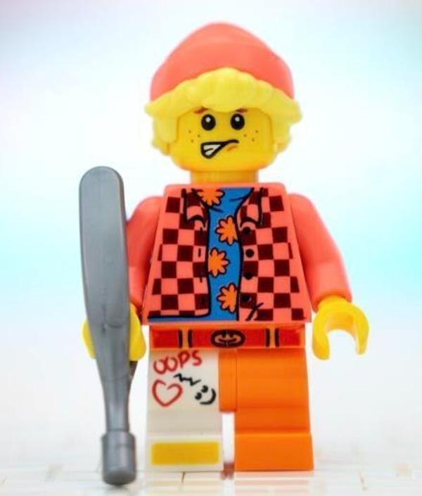Orjinal Lego Minifigür Leg in Cast Fan - Image 1