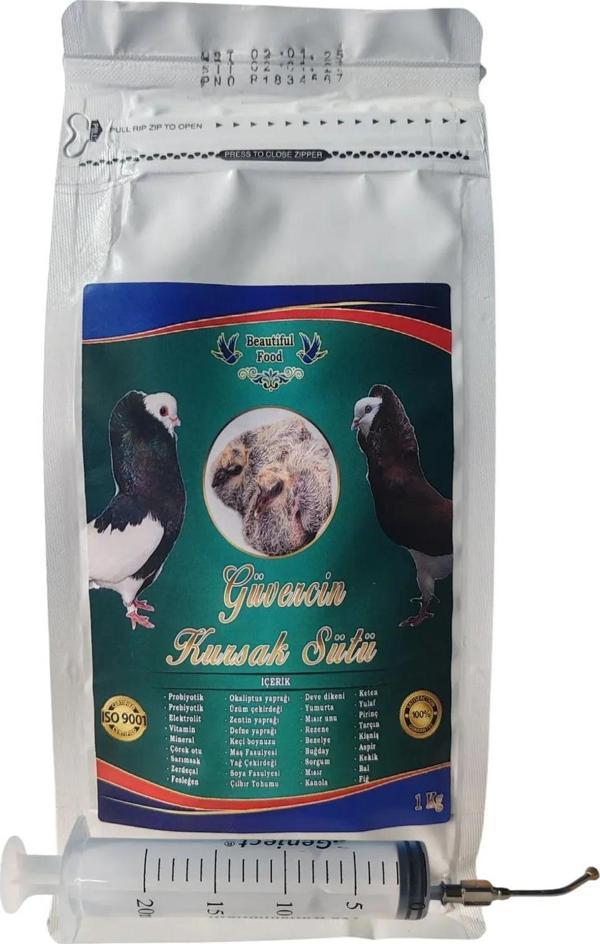 Güvercin Elle Besleme Maması - 1 Kg - Şırınga Ve Çelik Uç Hediyeli - Image 1