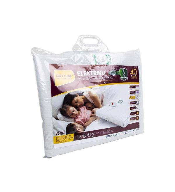 Elektrikli Battaniye Çift Kişilik 120x150 Cm 3 Yıl Garantili - Image 1