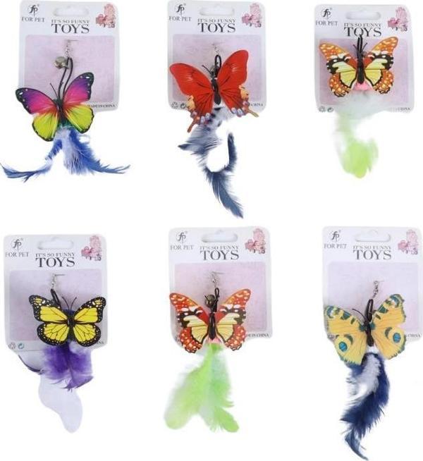 Yemcipetshop Kelebek Kedi Oyuncağı - Image 1