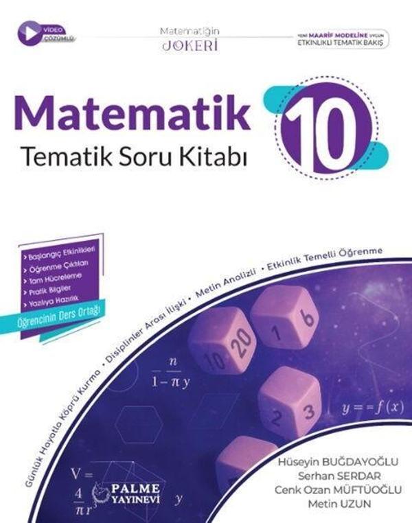 10. Sınıf Matematik Tematik Soru Kitabı Palme Yayınları - Palme Yayınları - Image 1