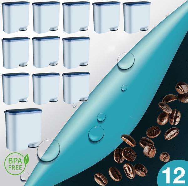 Pure Kafe PH012 - Philips Saeco Aquaclean için 12 Adet Kahve Makinesi Su Filtresi  - Image 1