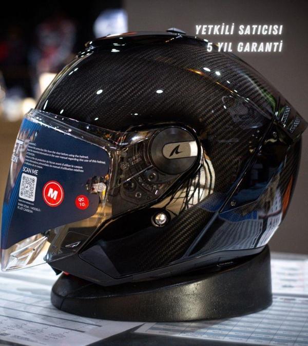 Shark Rs Jet Full Carbon Açık Kask - Image 1