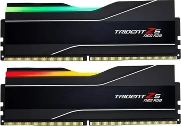 GSKILL TZ5 Neo RGB Siyah DDR5-6000Mhz CL26 64GB (2x32GB) DUAL (26-36-36-96) 1.45V AMD EXPO Teknoloj - Image 1