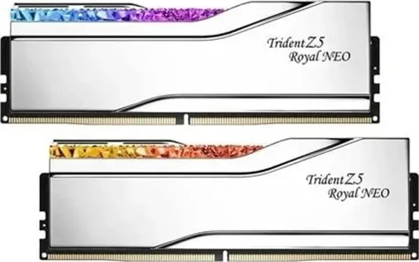 GSKILL TZ5 Royal Neo Silver RGB DDR5-8000Mhz CL40 48GB (2x24GB) DUAL (40-48-48-128) 1.40V AMD EXPO - Image 1